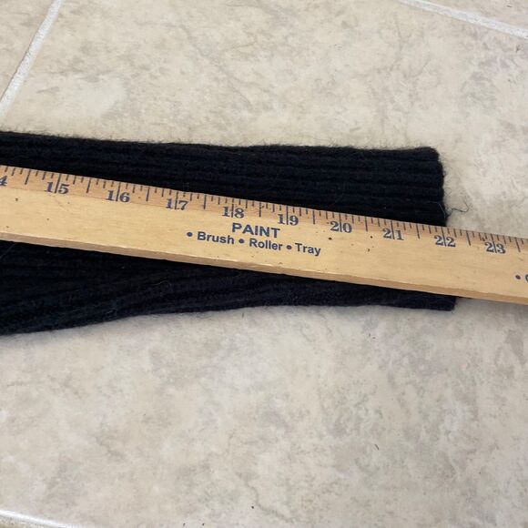 Ann Taylor Loft Women’s Alpaca Wool Blend Chunky Cable Knit sweater Sz M Black - Picture 8 of 10